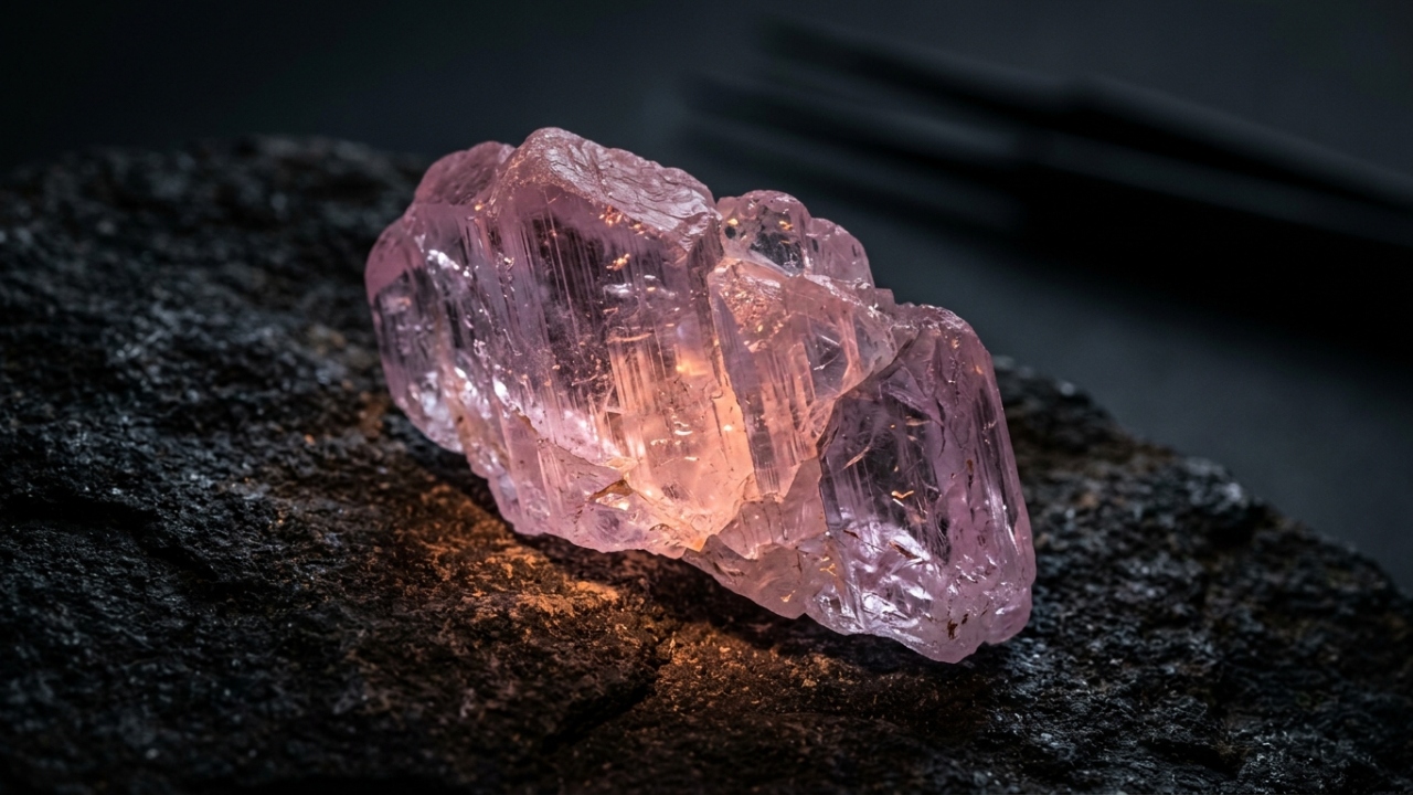 Esqueça o rubi, pois esta gema rosa apresenta forte fosforescência, sendo um dos cristais com maior brilho residual sob luz UV