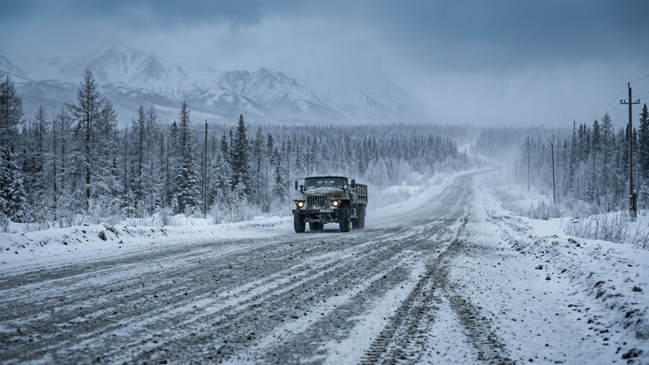 Percorrendo 2.031 km pelas terras geladas da Sibéria, a Kolyma Highway surge como a Estrada dos Ossos e o maior desafio de engenharia da Rússia