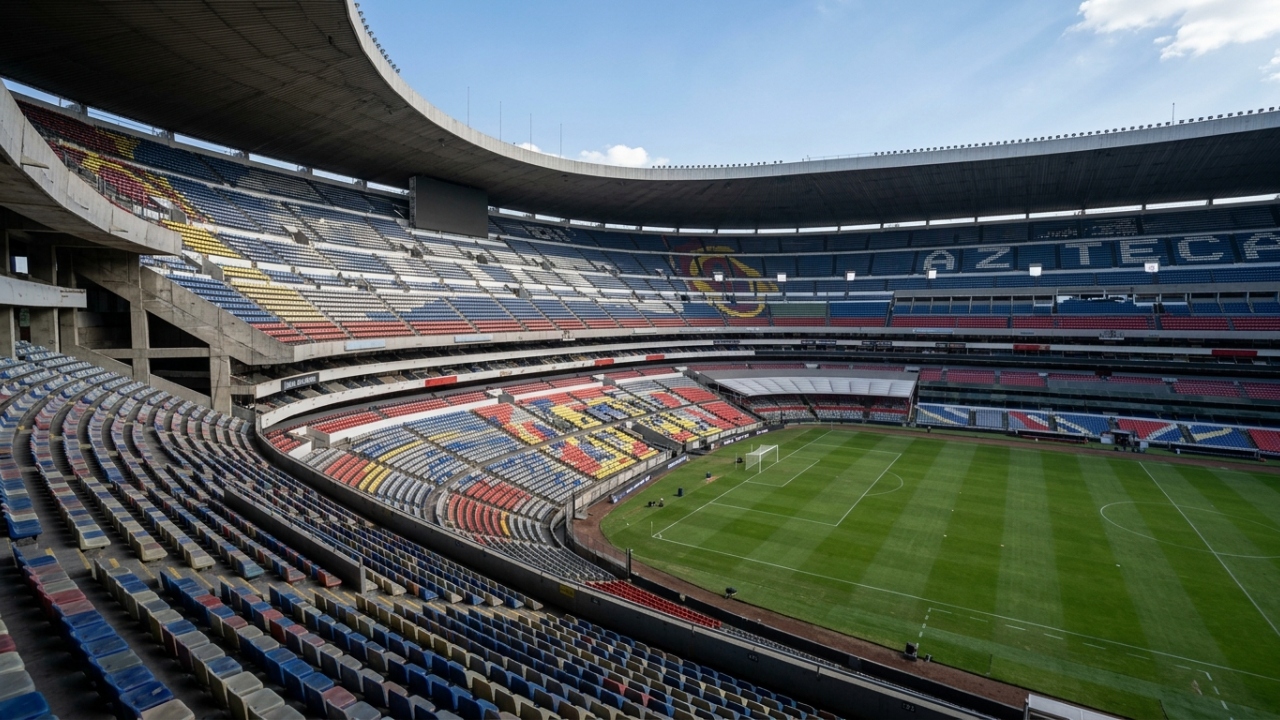 Com 87.523 lugares e palco de duas finais de Copa do Mundo, o Azteca surge como o maior recorde e templo do futebol mexicano