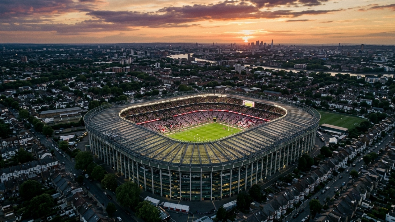 Com capacidade para 82.000 torcedores, o Twickenham é o maior estádio do mundo dedicado ao rúgbi e o coração dessa tradição inglesa