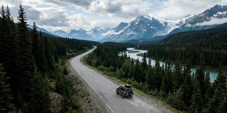 Atravessando 725 km de florestas selvagens no Canadá, a rodovia Highway 37 virou a rota mais isolada e cênica de toda a América do Norte