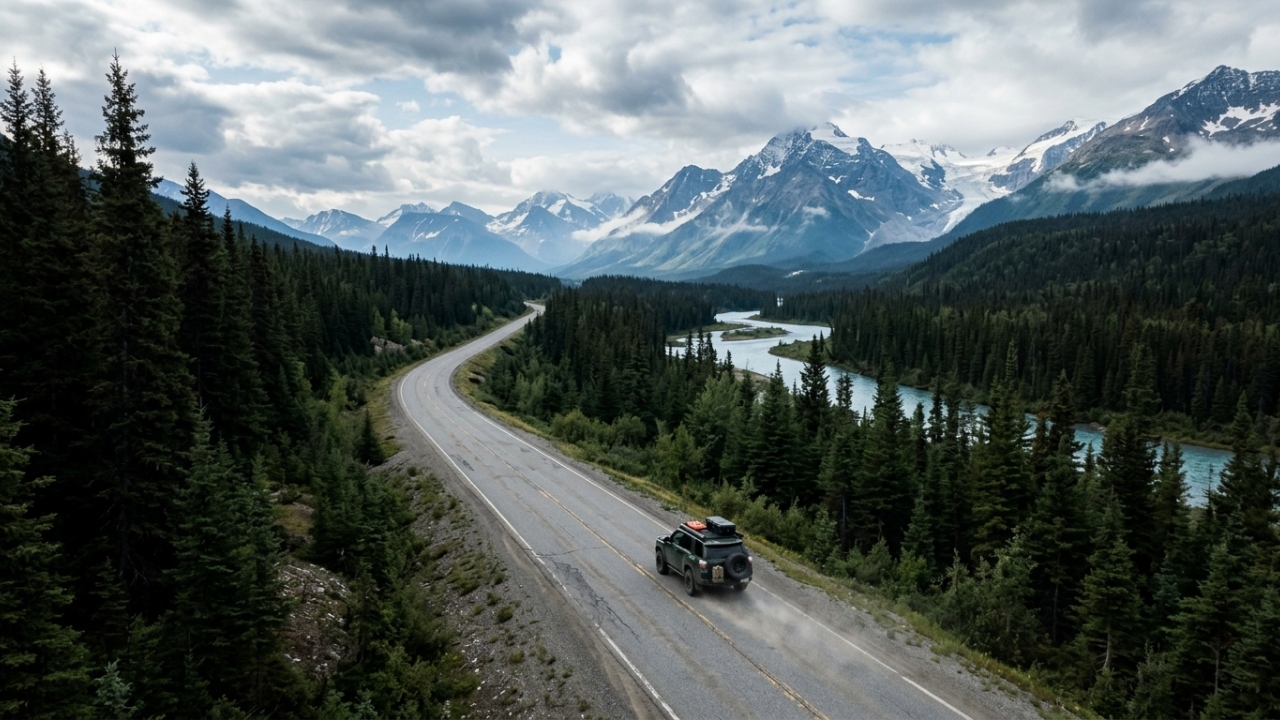 Atravessando 725 km de florestas selvagens no Canadá, a rodovia Highway 37 virou a rota mais isolada e cênica de toda a América do Norte
