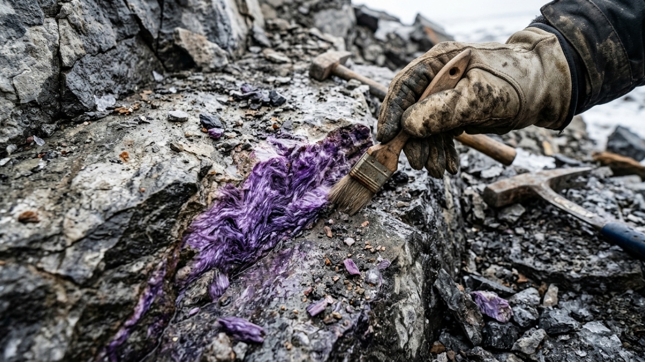 Esqueça a ametista, pois este mineral lilás encontrado na Sibéria surge como uma raridade geológica de textura única