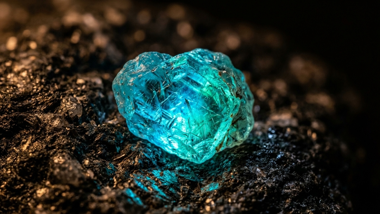 Esqueça o diamante, pois esta gema com traços de cobre e manganês exibe um brilho azul neon que desafia a gemologia mundial