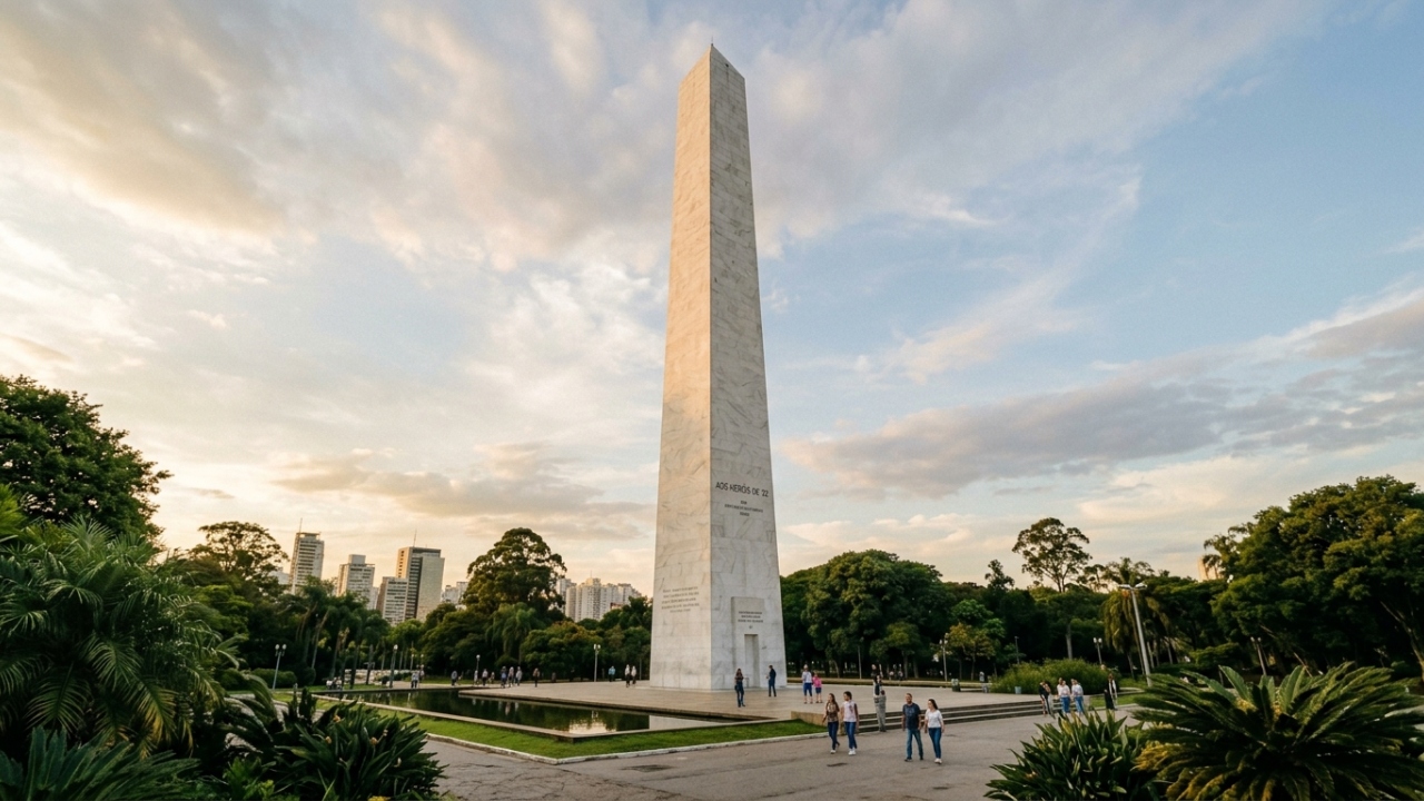 Erguido com 72 metros de mármore puro, o Obelisco do Ibirapuera virou o maior monumento de São Paulo e símbolo da Revolução de 1932