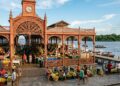 Construído em 1887 com ferro importado da Europa, este mercado em Manaus é o maior símbolo do ciclo da borracha na Amazônia