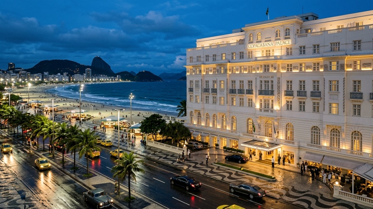 Com suítes presidenciais que superam R$ 20 mil por noite, o ícone de 1923 é a referência máxima de luxo e sofisticação na orla carioca