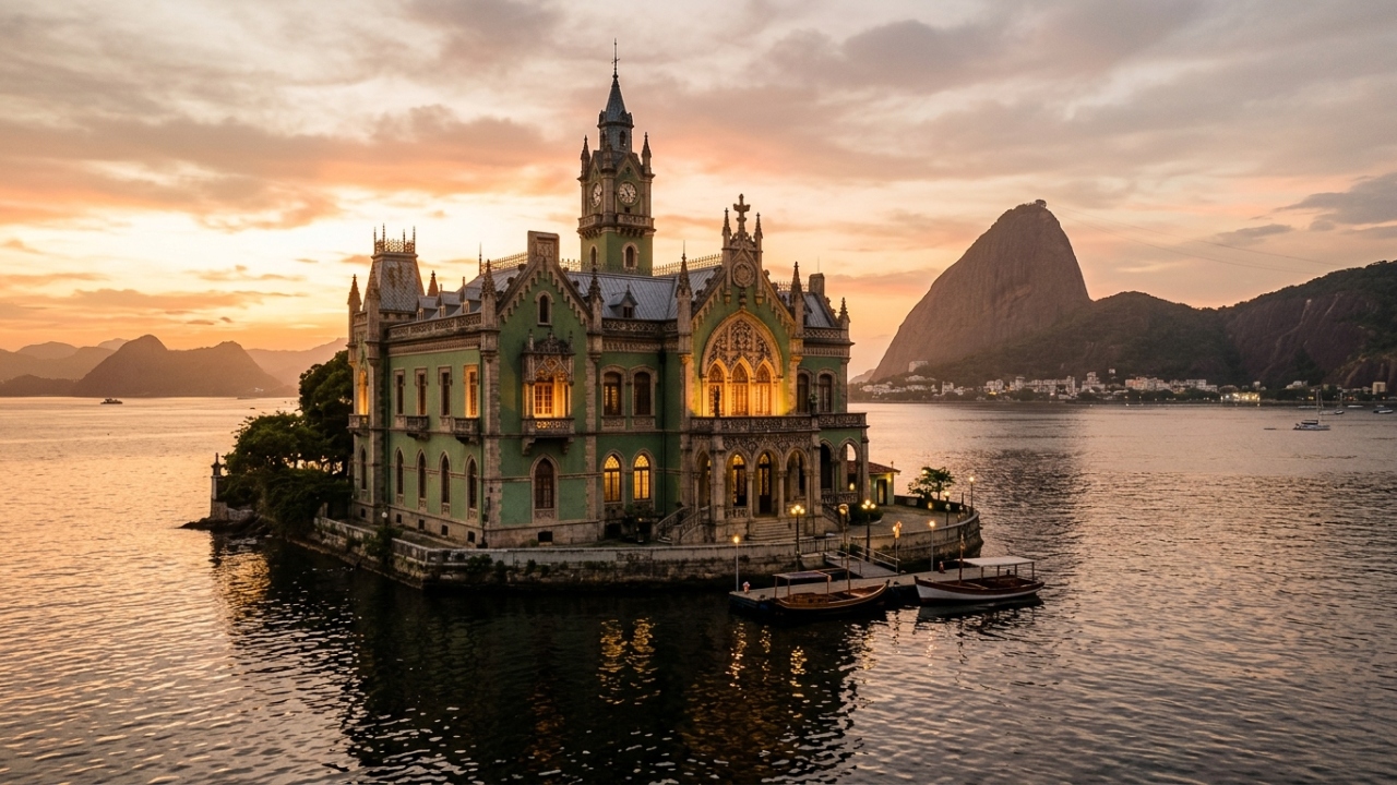 Com seu palacete neogótico de 1889, a Ilha Fiscal virou o cenário do último baile do Império antes da Proclamação da República