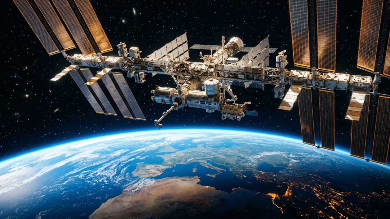Viajando a 28 mil km/h em órbita, o laboratório orbital de 109 metros de extensão abriga astronautas de diversas nações há mais de 24 anos