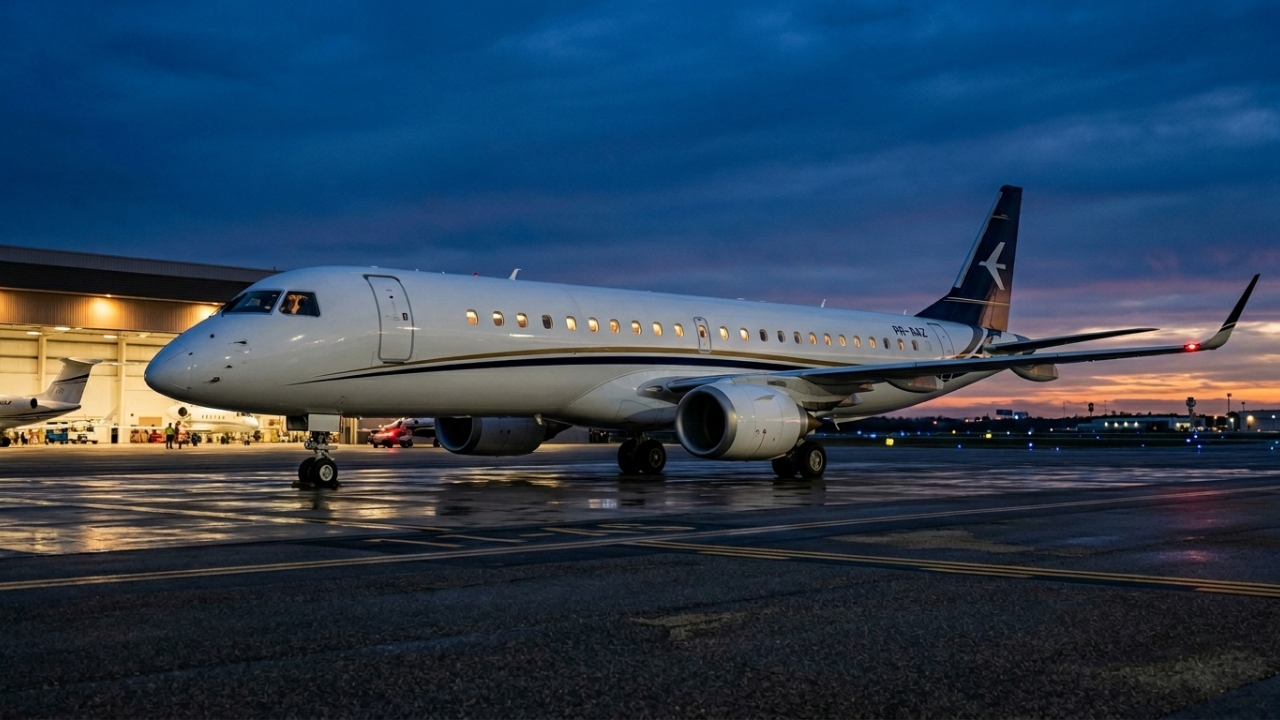 Após atingir 8.500 km de alcance, o jato Lineage 1000 da Embraer surge como a maior referência de luxo executivo produzida no Brasil