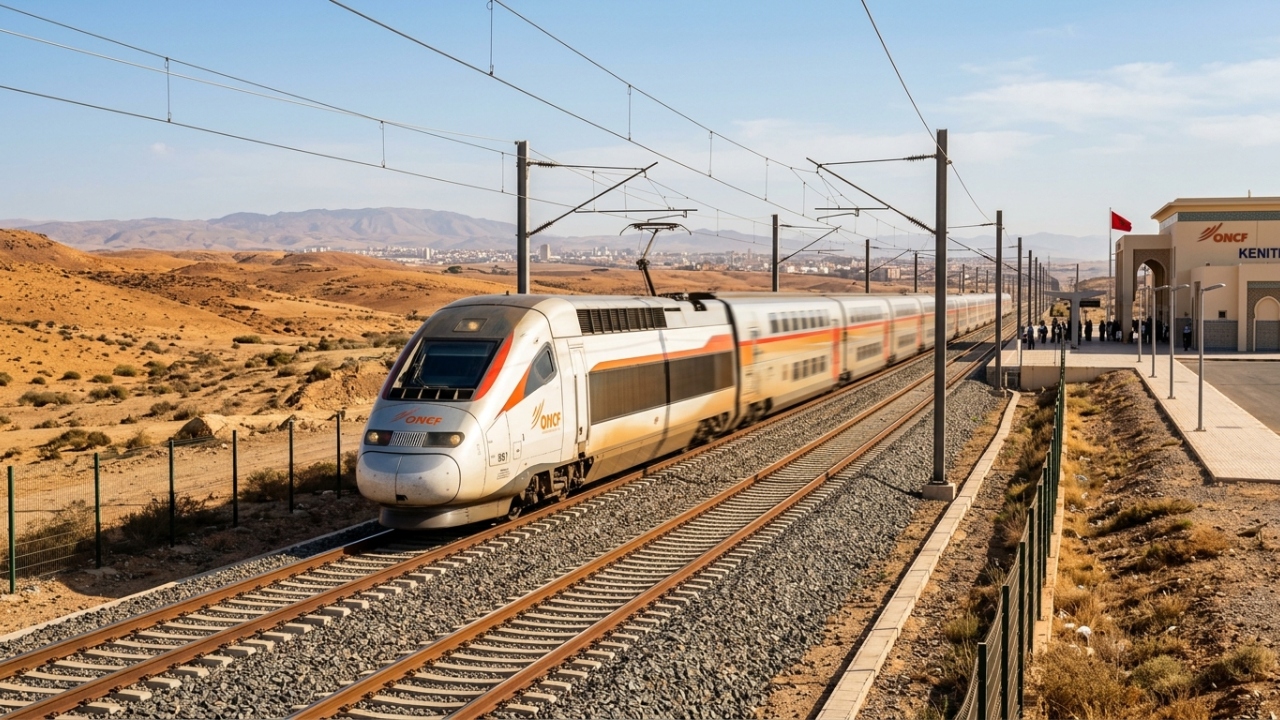 O primeiro trem de alta velocidade da África viaja a 320 km/h e reduziu uma viagem de cinco horas para apenas duas