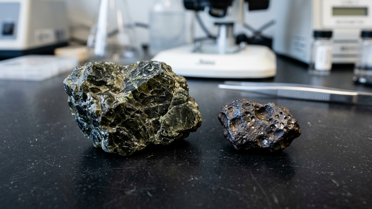 Esqueça o quartzo, pois este mineral rico em magnésio compõe meteoritos raros e surge como o registro de sobrevivência do sistema solar
