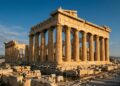 Com 46 colunas de mármore no peristilo, o Parthenon em Atenas virou o maior recorde da arquitetura clássica da história mundial