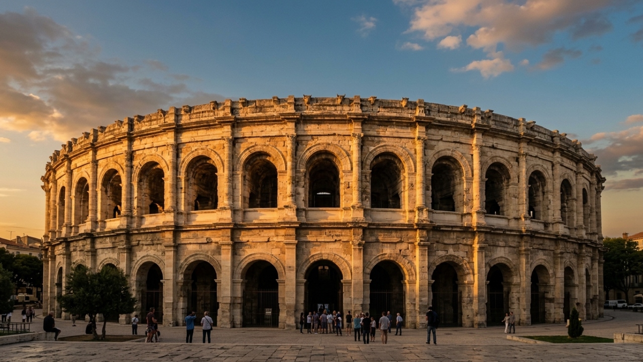 Com 13 mil lugares atuais e estrutura romana de 70 d.C., a Arena de Nîmes é um dos anfiteatros mais bem preservados do mundo antigo