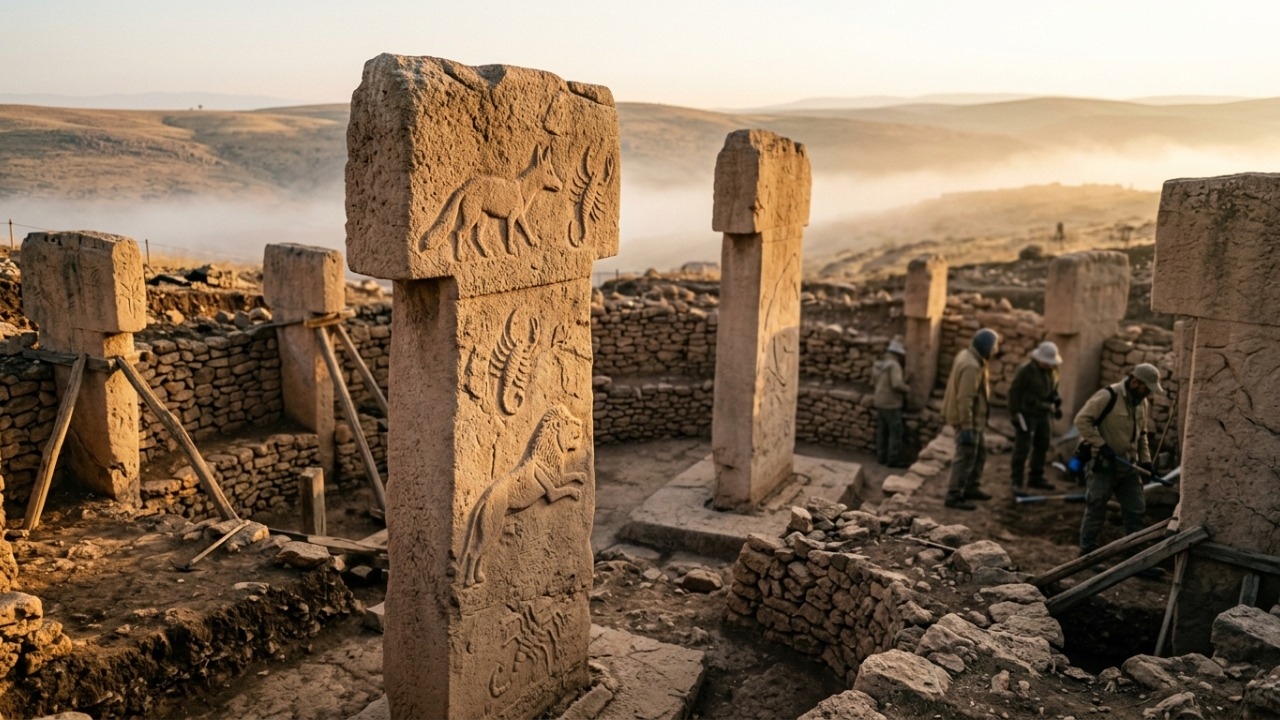 Pilastras de 11 mil anos enterradas alteram a história antiga