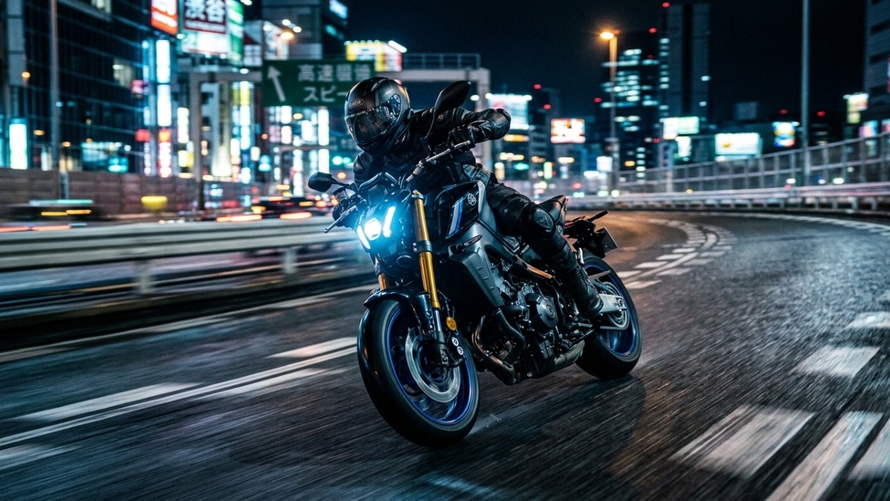 A naked japonesa de três cilindros ganhou cara de robô e eletrônica de pista para dominar avenidas