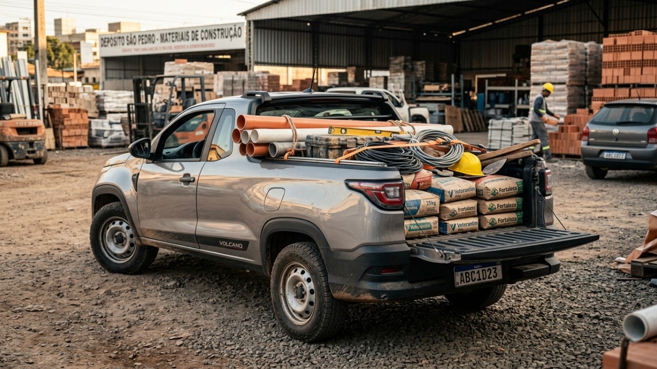 A picape compacta da Fiat que carrega mais que muito hatch suporta rotina de obra e virou extensão do trabalho no Brasil