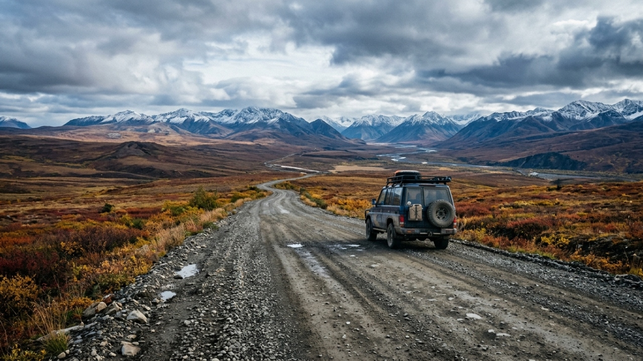 A rodovia canadense percorre 737 km até Inuvik; conectada ao Ártico por nova via, a Dempster Highway desafia o isolamento total do norte