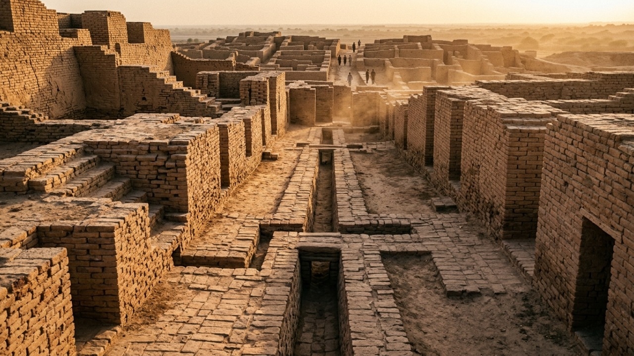A cidade de 4.500 anos que tinha ruas planejadas, drenagem coberta e banheiros antes de muitas civilizações entenderem saneamento