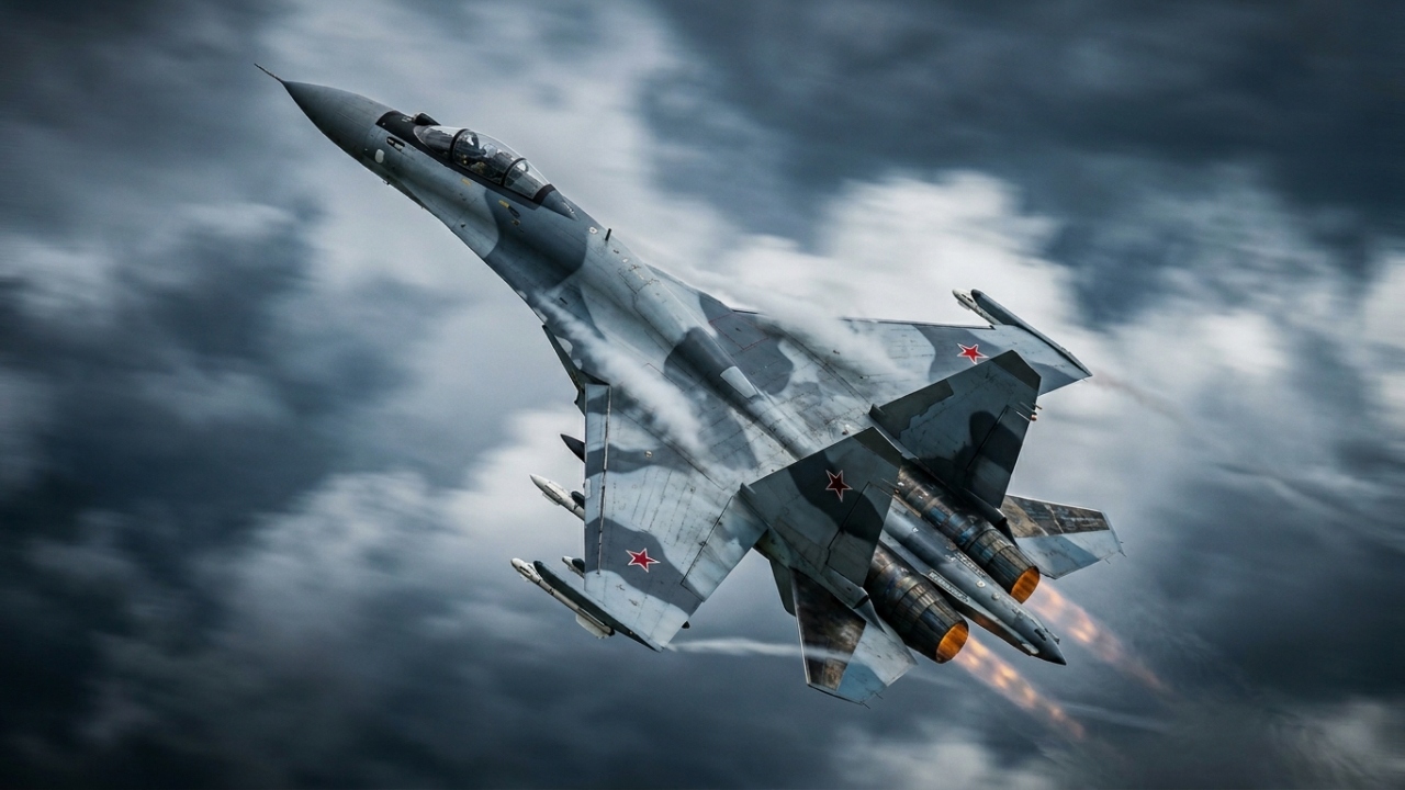 Atingindo Mach 2.25 e 8 toneladas de armamento, o caça russo Su-35 surge como a plataforma de super-manobrabilidade mais avançada da engenharia militar