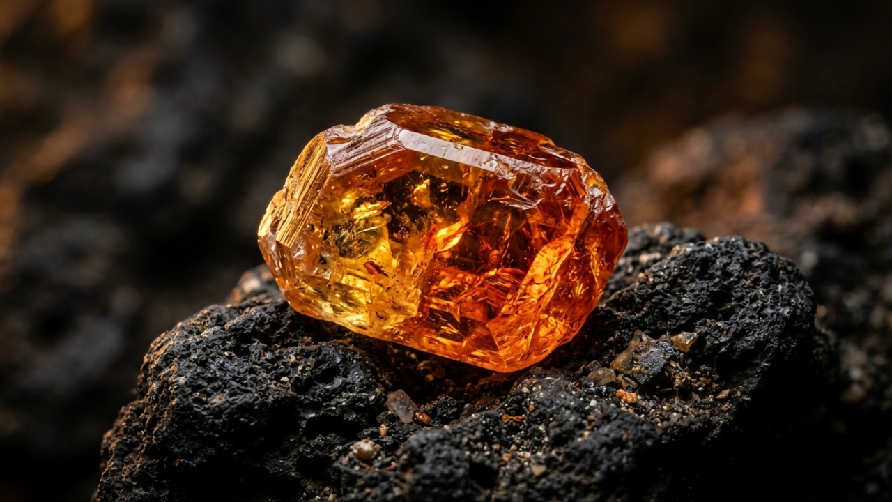 Esqueça o citrino, pois este mineral raro de brilho alaranjado é tão difícil de lapidar que raramente chega às joalherias, sendo a gema oculta dos colecionadores