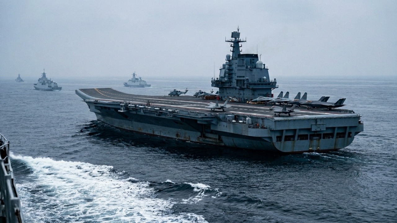 Equipado com 3 catapultas eletromagnéticas e mais de 80 mil toneladas, este porta-aviões chinês desafia o domínio naval do Pacífico