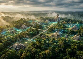 Cientistas usaram laser e encontraram mais de 60 mil estruturas maias escondidas sob a floresta