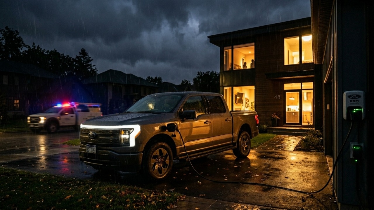 O revolucionário sistema da F-150 Lightning que usa a bateria da picape elétrica para alimentar uma casa inteira durante apagões