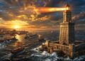 O farol colossal de Alexandria que guiou navios por séculos e desapareceu no mar após terremotos devastadores