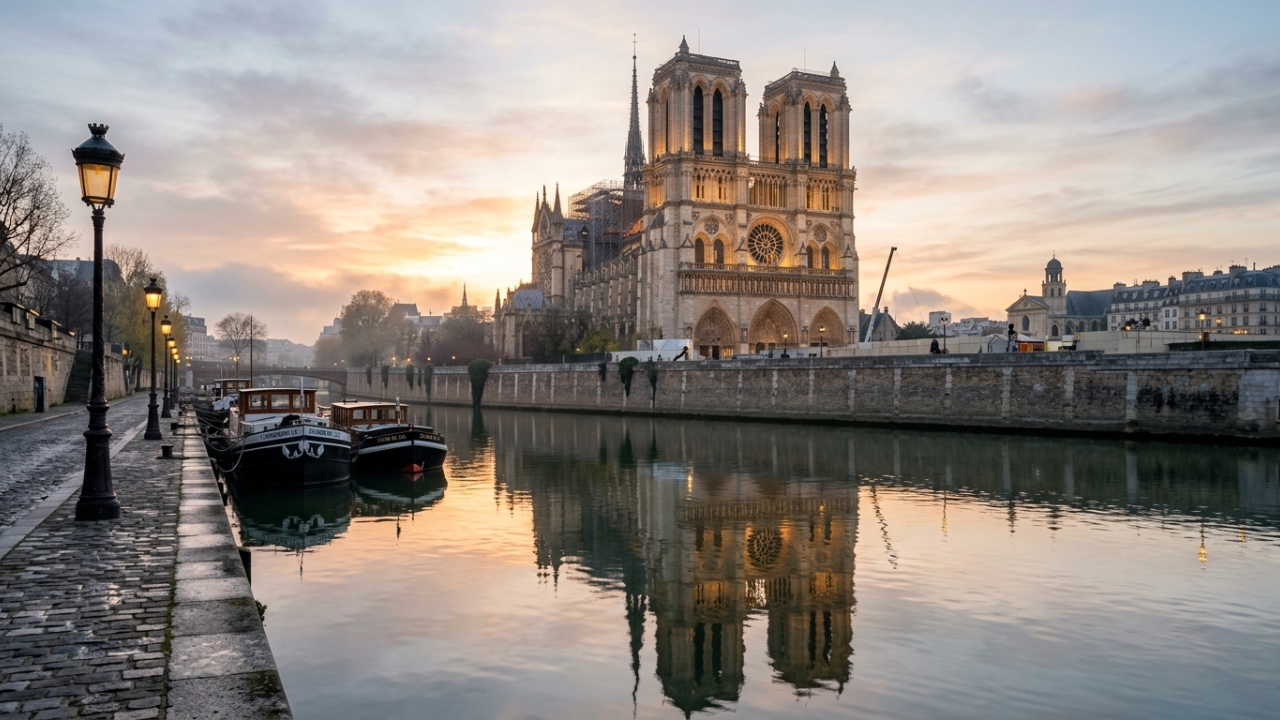 Com suas torres de 69 metros e 850 anos de história, a catedral de Notre-Dame virou o maior símbolo do gótico francês em Paris