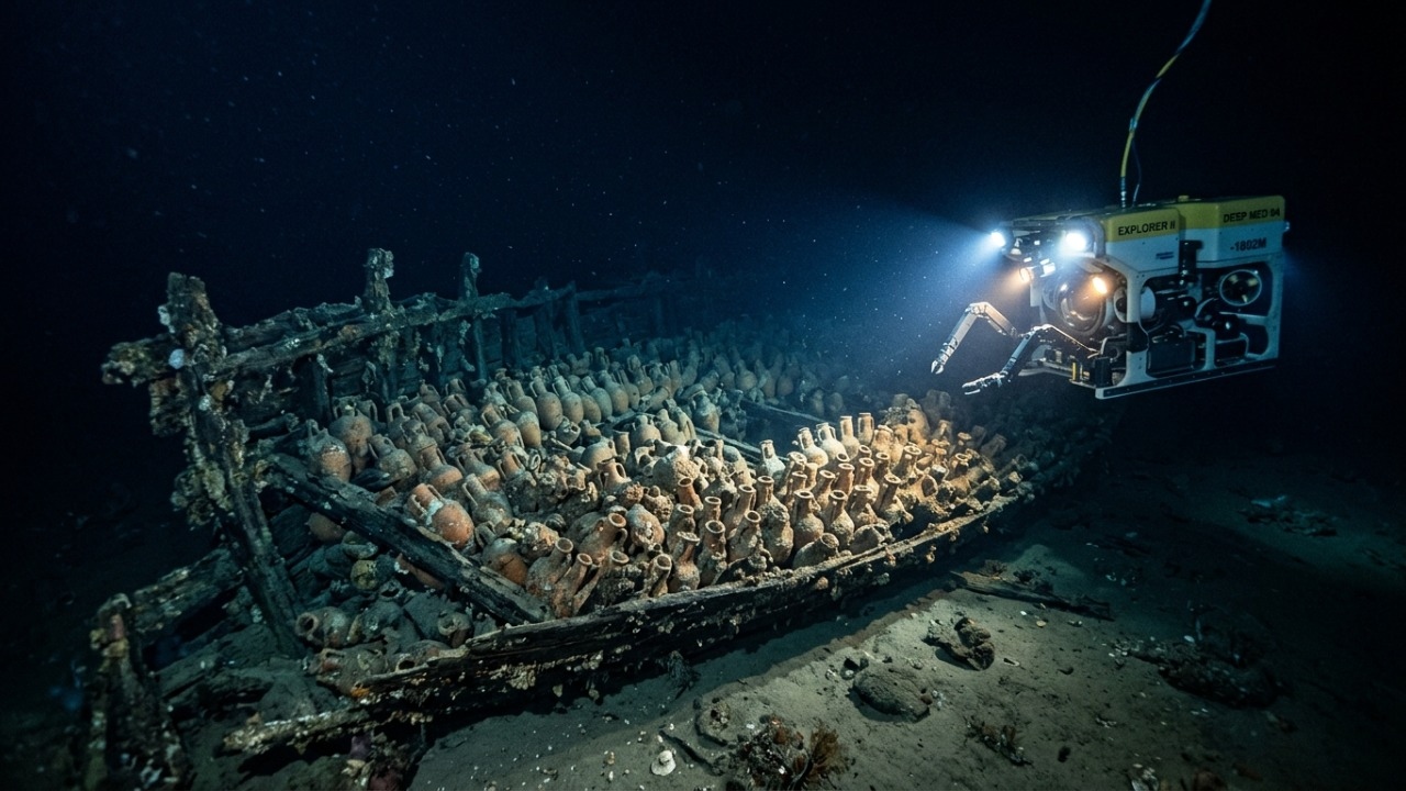 Após 3.300 anos, um navio encontrado a 1,8 km de profundidade muda a história da navegação antiga