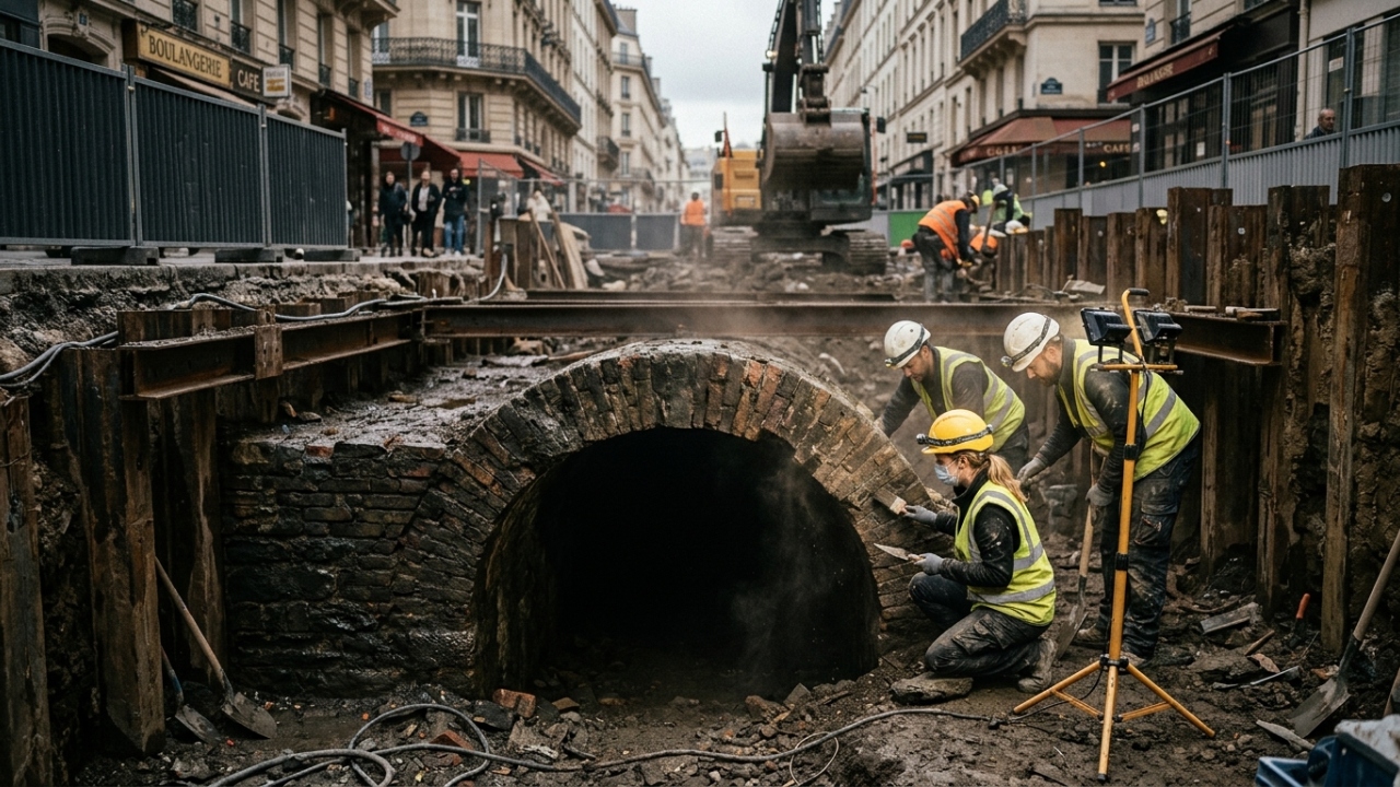 A descoberta arqueológica acidental na França que revelou uma rede de túneis gigantescos usados para proteger pessoas na Segunda Guerra