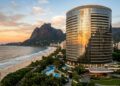 Com sua torre cilíndrica de 33 andares e projeto de Niemeyer, o ícone de 1972 domina a paisagem de São Conrado e a história da hotelaria carioca