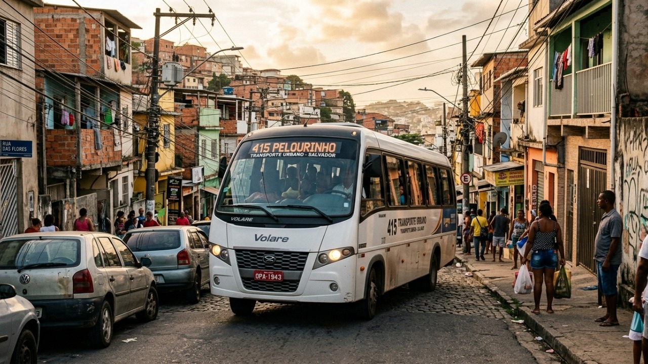 O micro-ônibus que entra onde ônibus grande não passa e virou solução para bairros estreitos e transporte fretado