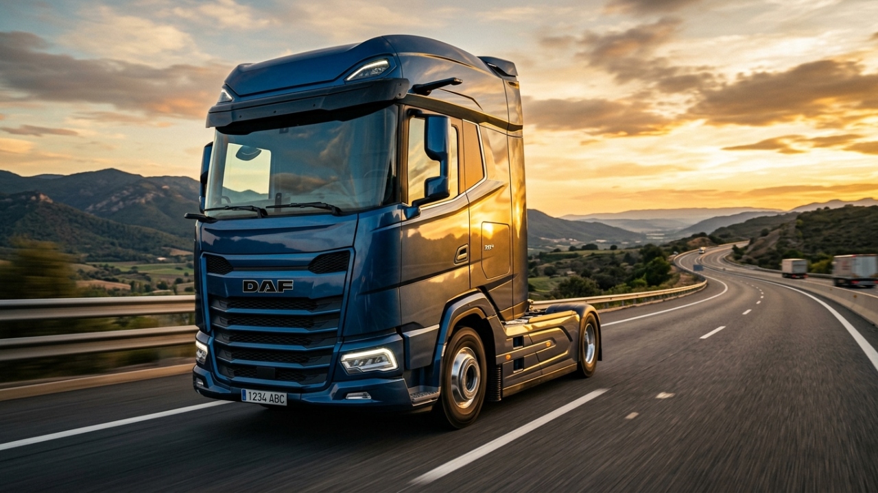 Com a maior cabine da Europa o DAF XG+ oferece cama elétrica e utiliza para-brisa curvo que elimina pontos cegos para aumentar a segurança do motorista