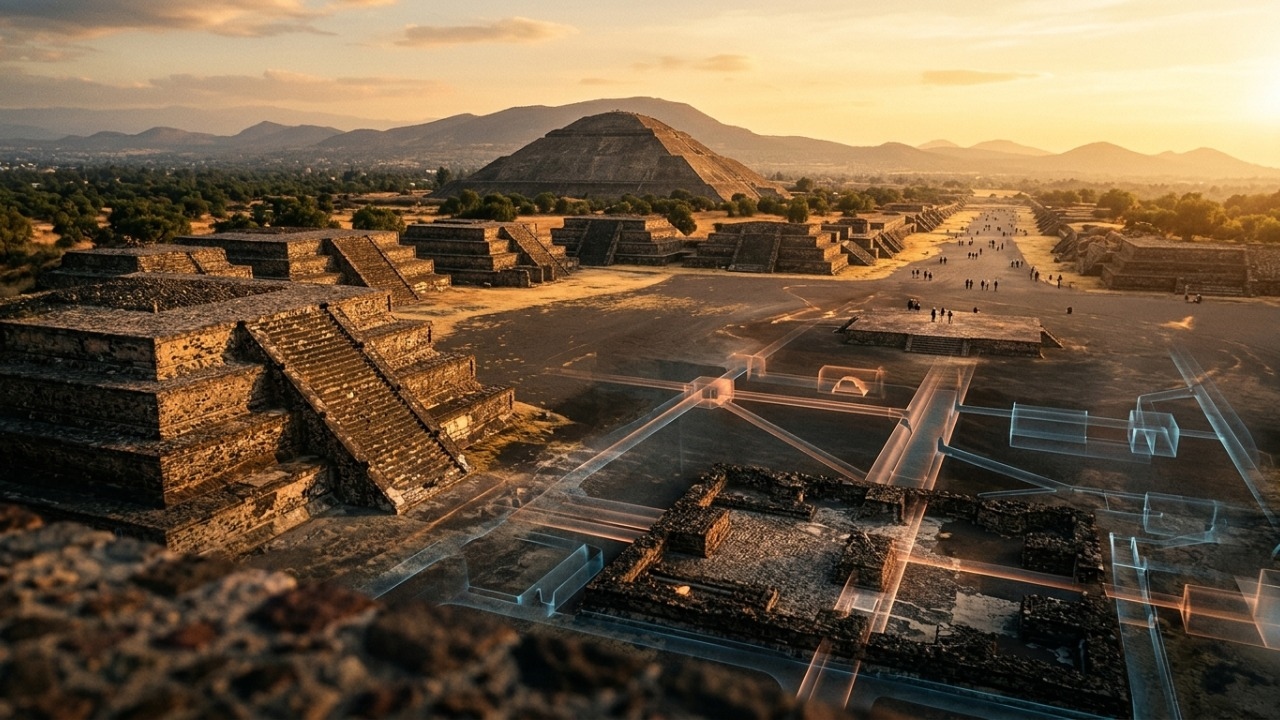Satélites a laser revelam que a monumental cidade das pirâmides abandonada antes dos astecas escondia uma infraestrutura urbana debaixo da terra