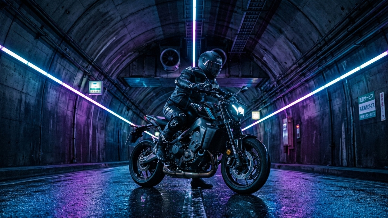 Motor de 890cc com unidade inercial de seis eixos, visual de robô japonês e pilotagem que intimida até quem veio de litro e a naked da Yamaha que redefiniu o que uma moto urbana pode entregar