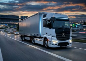 O gigante elétrico Mercedes-Benz eActros 600 viaja 500 km sem recarregar e usa tecnologia de bateria que dura mais de 1 milhão de quilômetros