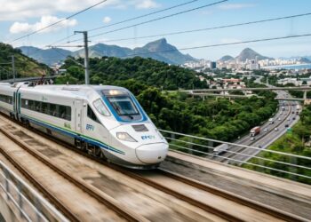 O mega projeto ferroviário de 50 bilhões de reais que promete criar um inovador trem de alta velocidade a 350 km/h para ligar 2 das principais capitais do país em menos de 2 horas de viagem