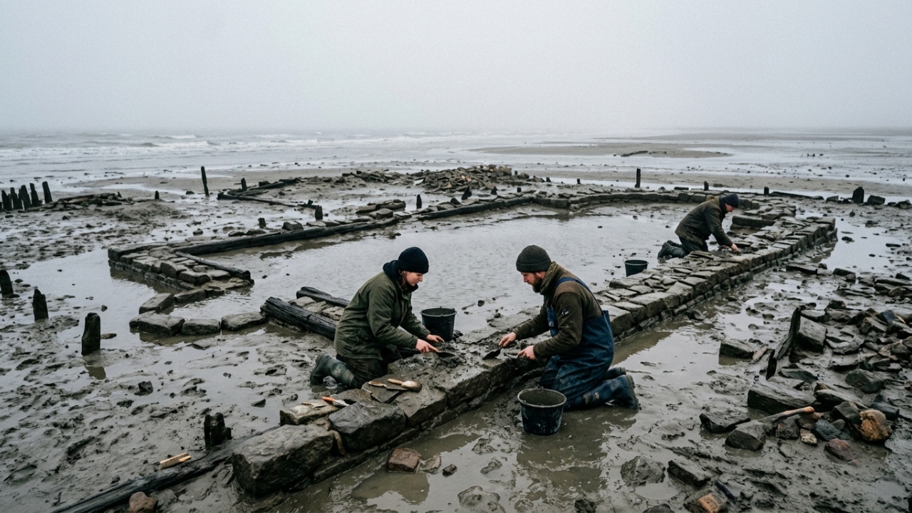 Mergulhadores alemães encontraram sob a lama do Mar do Norte a cidade medieval que afundou numa única noite e que inspirou a lenda europeia mais antiga sobre o fim de uma civilização