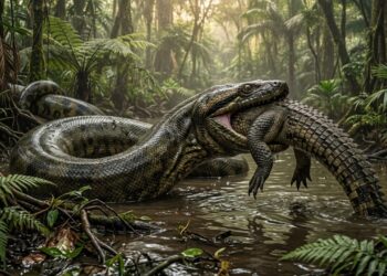 Com 13 metros de comprimento e uma tonelada, a Titanoboa colombiana foi a maior serpente que já rastejou pela face da Terra