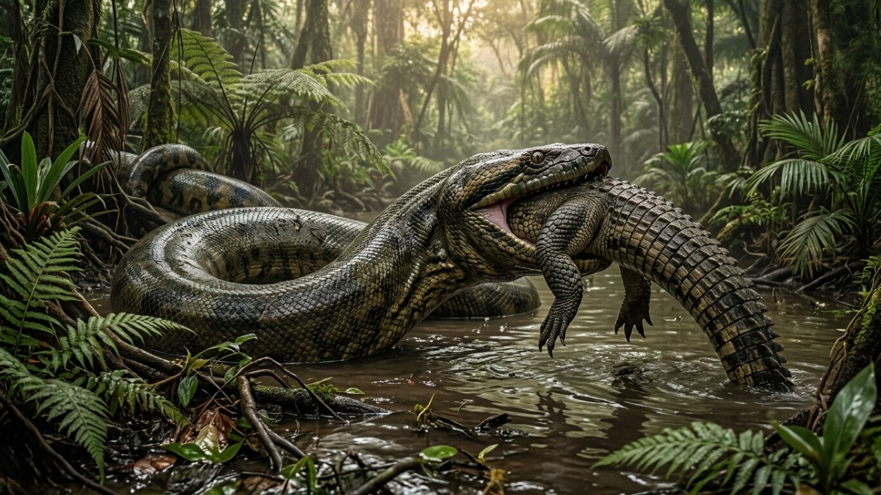 Com 13 metros de comprimento e uma tonelada, a Titanoboa colombiana foi a maior serpente que já rastejou pela face da Terra