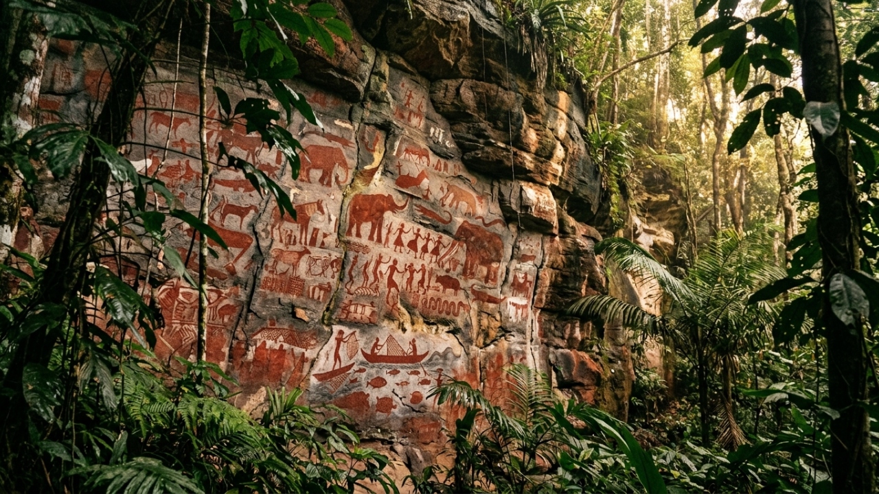 Arqueólogos encontram "Capela Sistina" de 12 quilômetros de extensão com pinturas da Era do Gelo na Amazônia