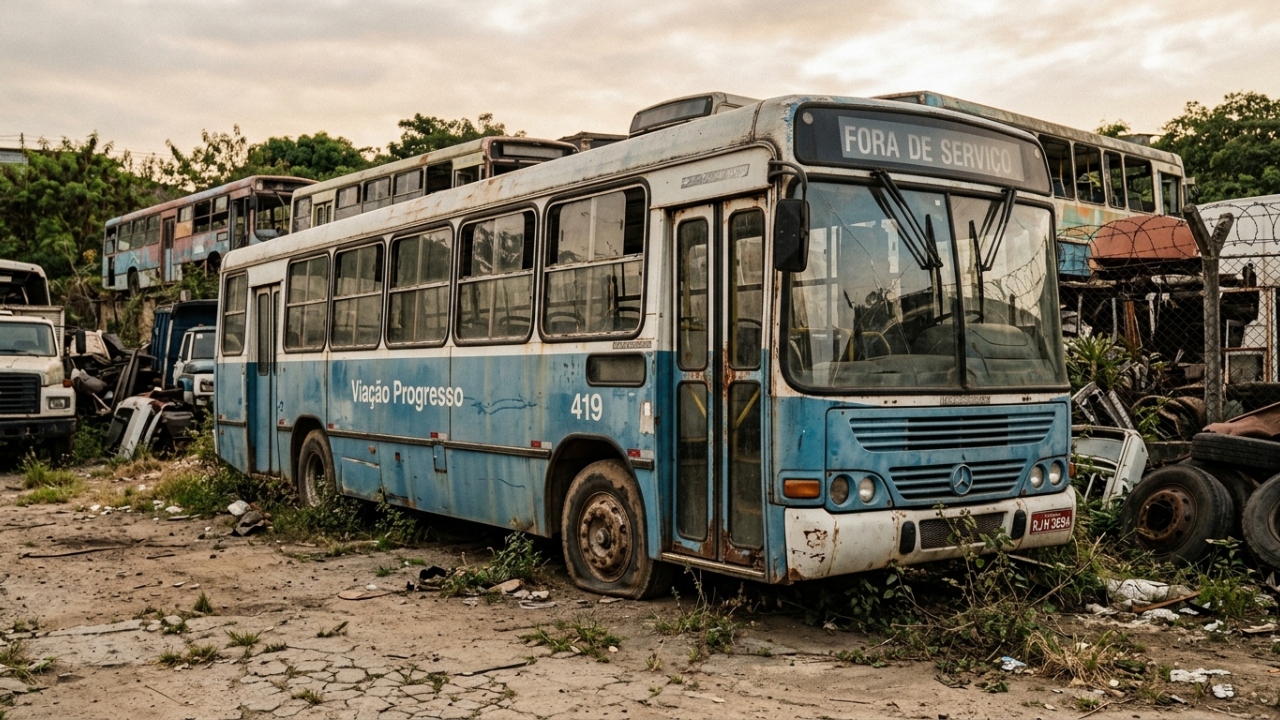 O que acontece com os ônibus urbanos quando eles saem de circulação após 10 anos de uso?