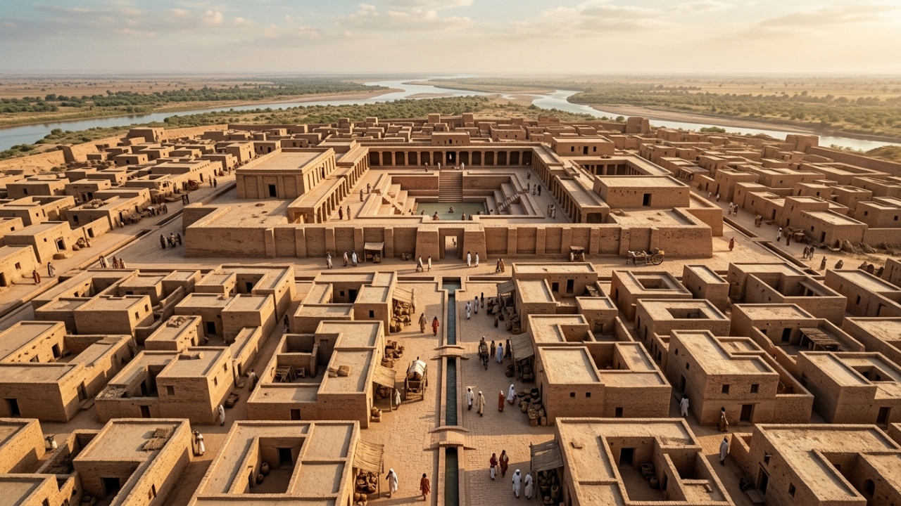 A metrópole de 4500 anos perdida no deserto que possuía encanamento e rede de esgoto muito antes de qualquer cidade europeia
