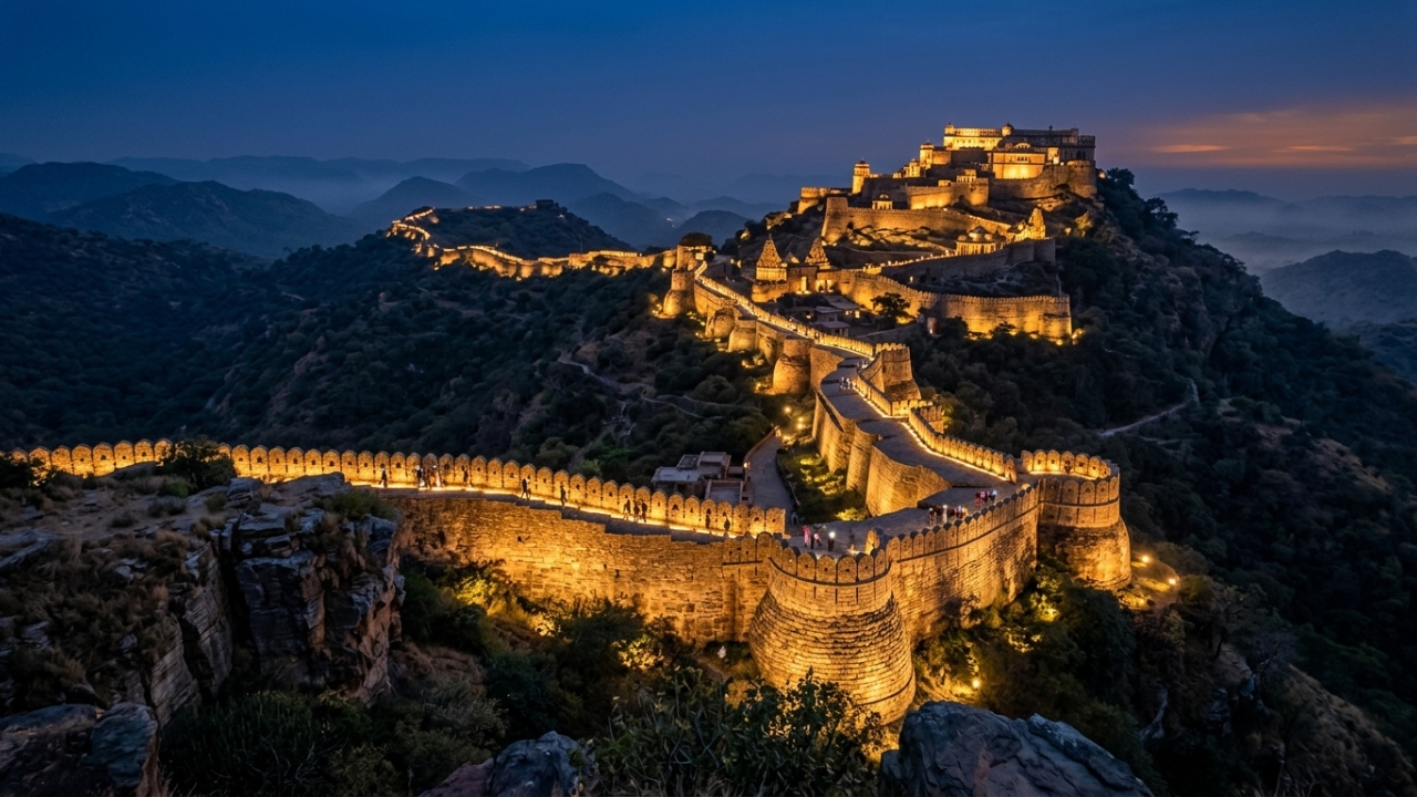 Com uma muralha de 36 km de extensão e 15 metros de largura, o forte indiano possui o segundo maior muro do mundo, atrás da muralha chinesa