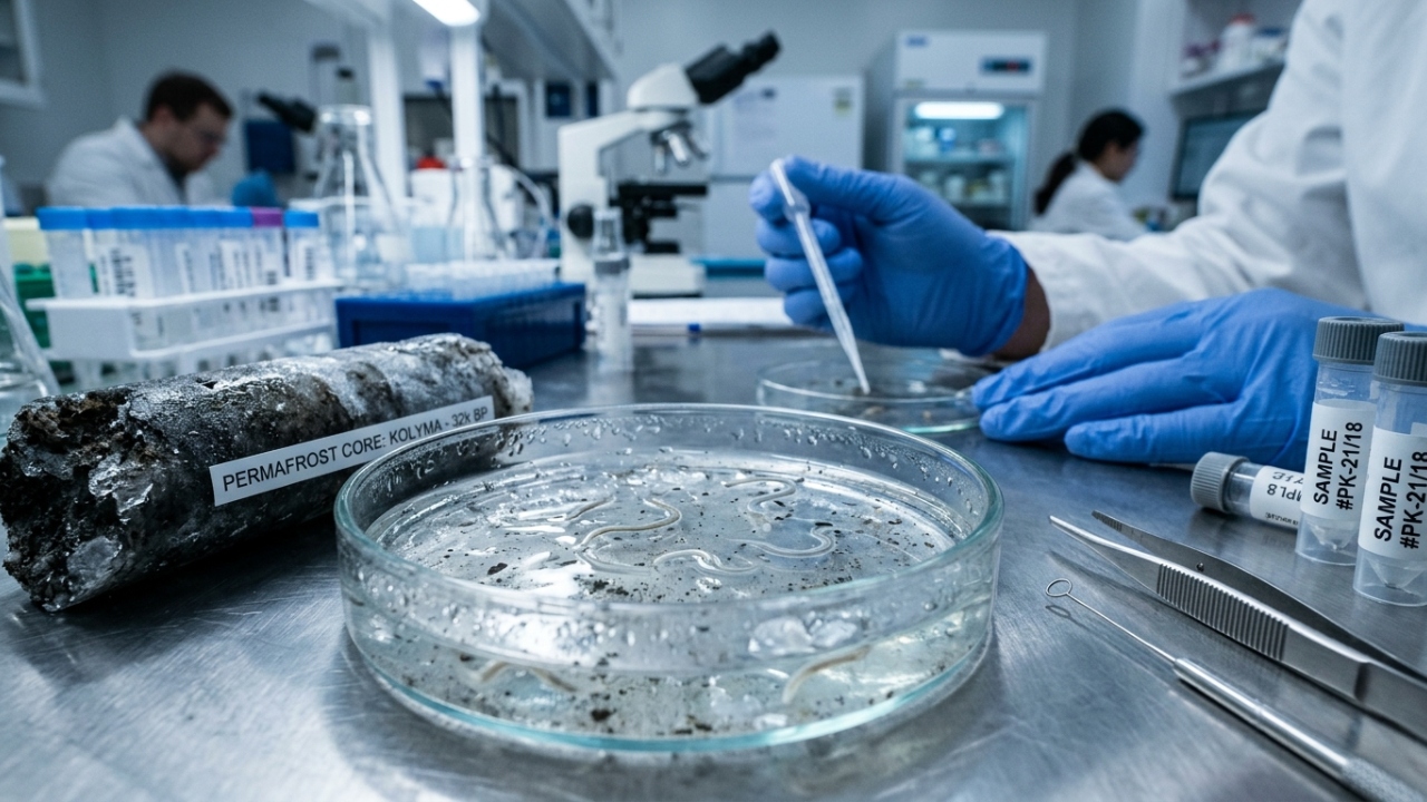 Cientistas ressuscitam vermes pré-históricos que ficaram congelados na Sibéria por 46.000 anos