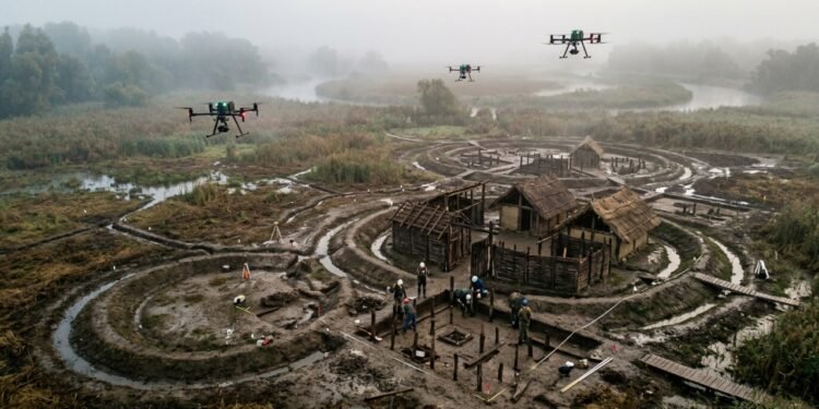 Uma civilização inteira com mais de 100 cidades ficou enterrada num pântano sérvio por 4.000 anos e só drones conseguiram encontrá-la agora