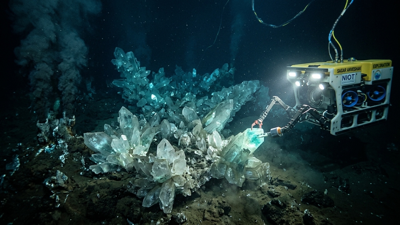 Pesquisadores mapeiam enorme estrutura de cristal no fundo do Oceano Índico que desafia teorias conhecidas da geologia marinha