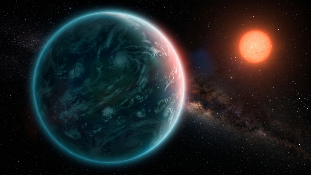 Telescópio espacial encontrou vapor d'água e metano num planeta nove vezes maior que a Terra e agora os astrônomos enfrentam a pergunta que ninguém queria ter que responder tão cedo